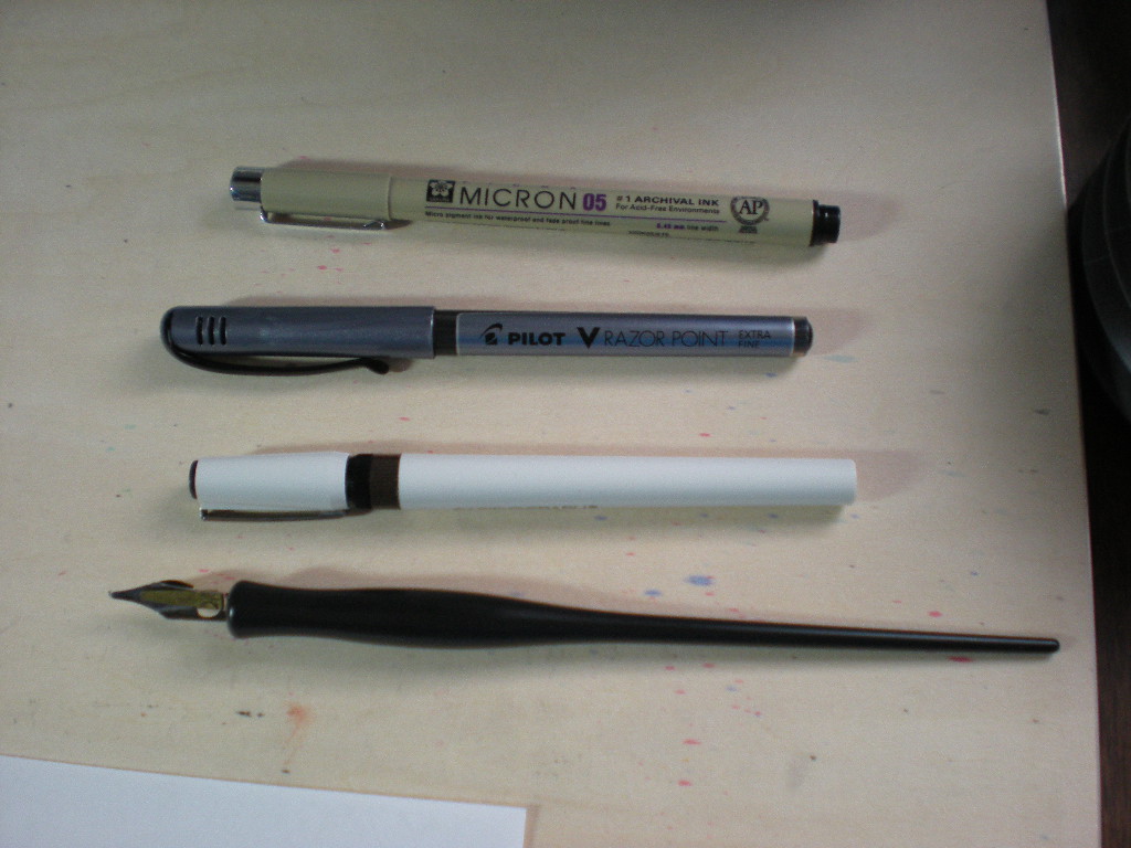 Comicbook Inking Tools