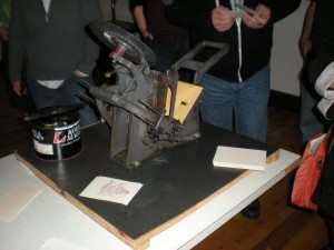 Letterpress machine