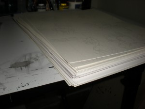 Von Herling pages to be inked