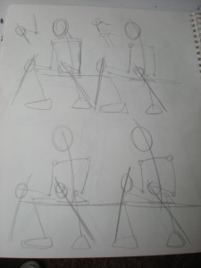 Graphite gesture drawings