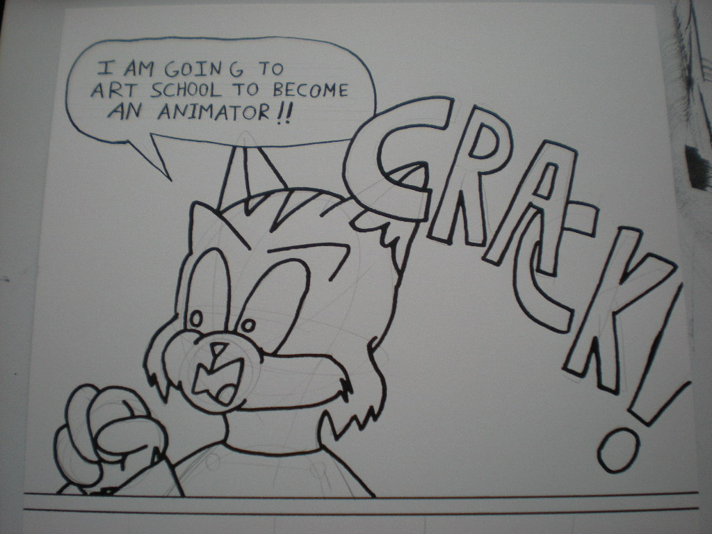 Rusty wants to be an animator