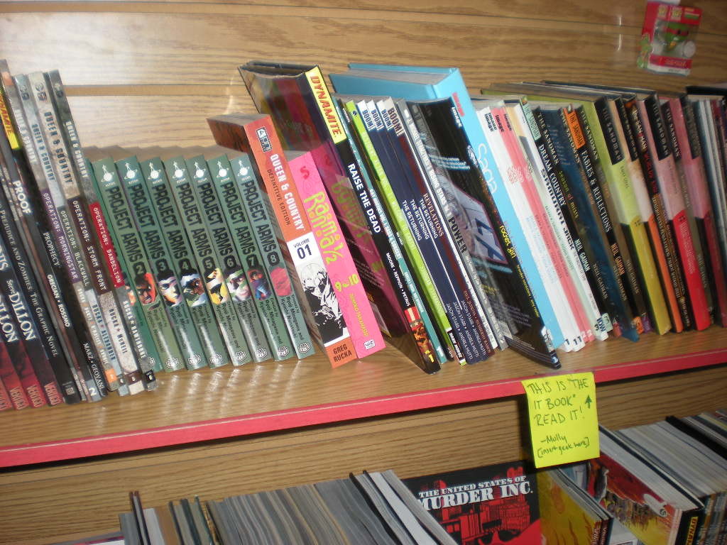 Carmine Street Comics shelves