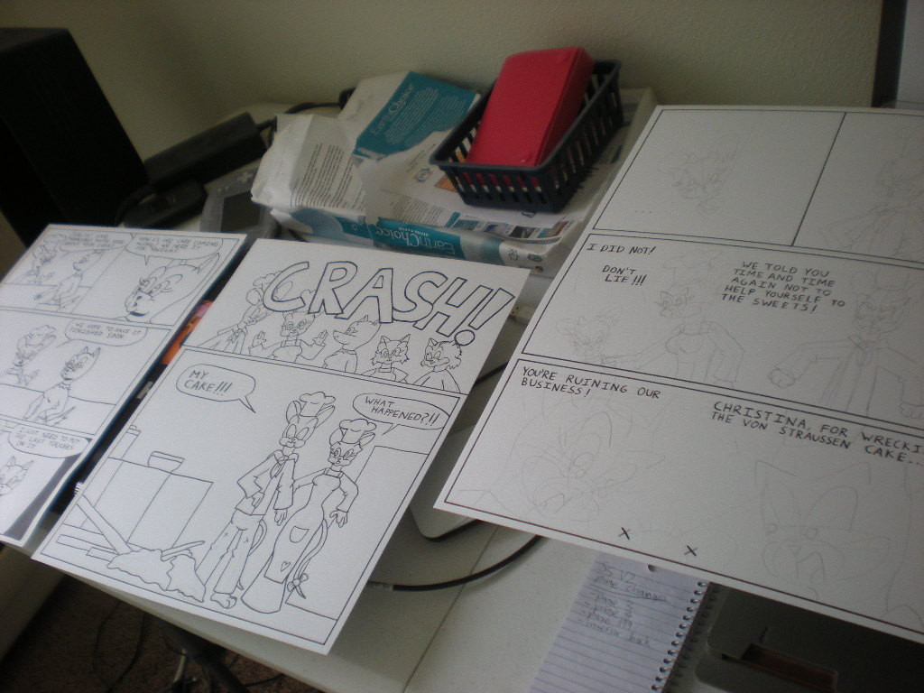Sunnyville Stories #12 pages drying