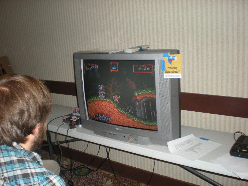 Playing Super Ghouls & Ghosts at CoreCon 2015