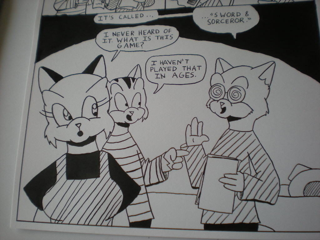 A Sunnyville #13 page dries
