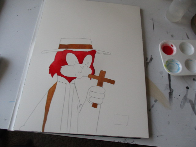 Painting a new graphic novel cover