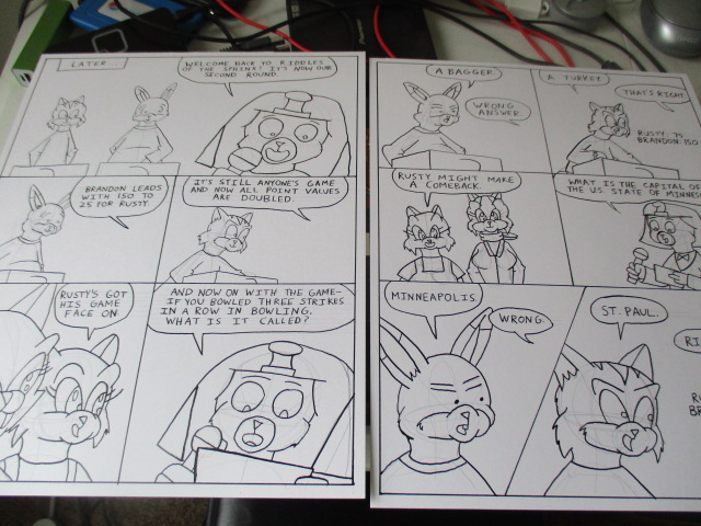 Sunnyville #15 pages drying