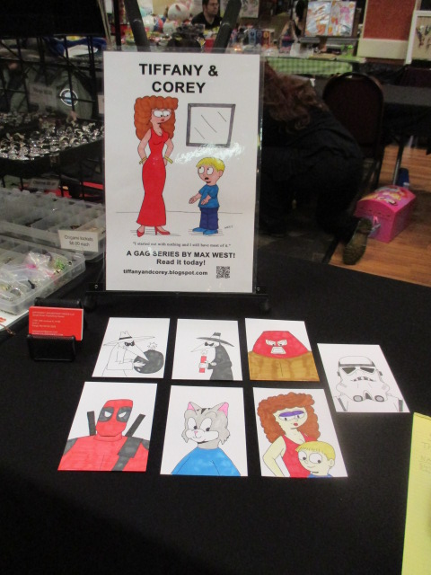 Valleycon 2017 Sketch Cards and Display