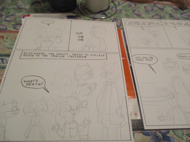 Sunnyville #16 pages await further inking