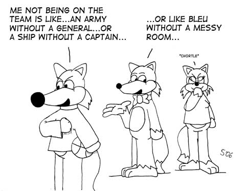 Bleu's Forest Sample Cartoon