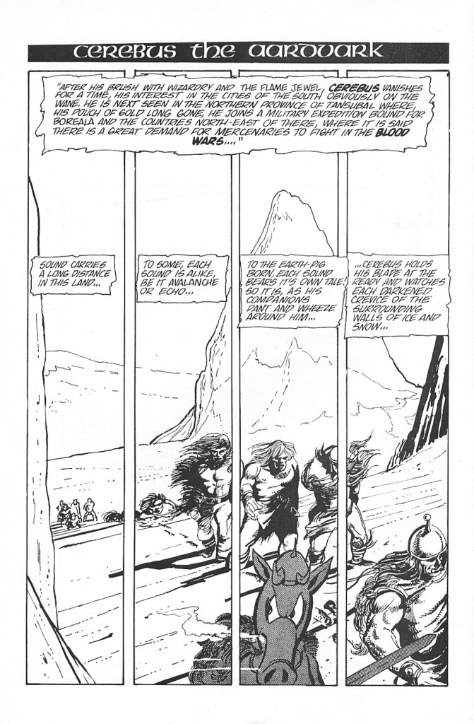 Cerebus #2 page by Dave Sim