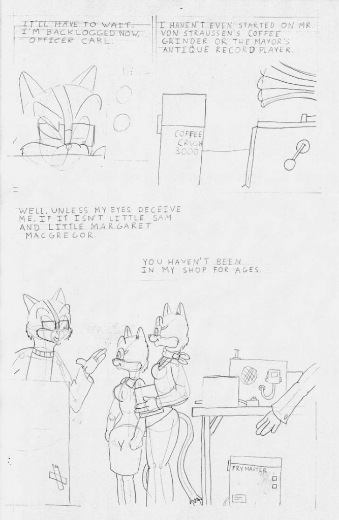 Episode 4 page 5 pencils