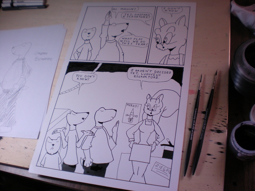 Inking Pages 7