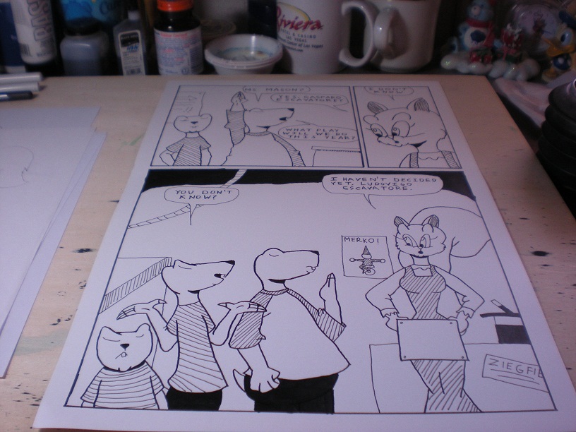 Inking Pages 9
