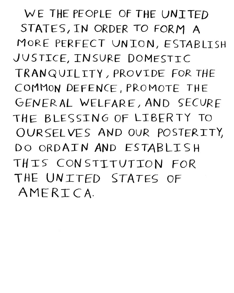 Preamble to the US Constitution
